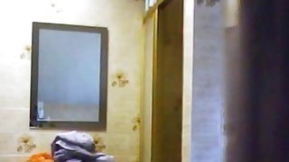 My Granny caught by spy camera in bathroom