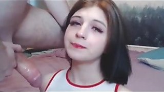 Hottest teen deepthroat blowjob EVER