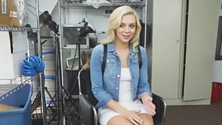 Cute blonde blacked at casting