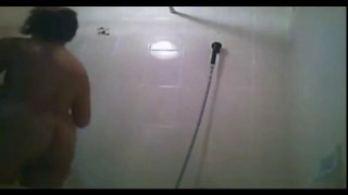 Asian sister 19 spied in the shower