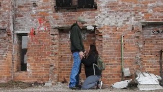 Blowjob At The Abandoned Train Station