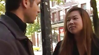 Ben gives lost asian milf tourist directions to his cock