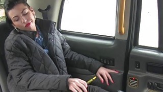 British babe gets tight ass banged in fake taxi