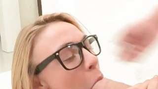 Chris huge cum exploded on Katarinas face