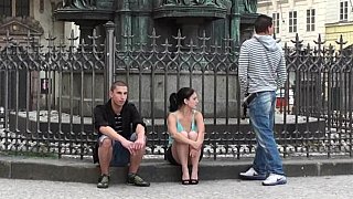 Public threesome