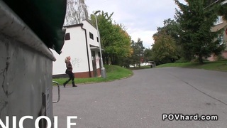 Blonde took cash for public blowjob