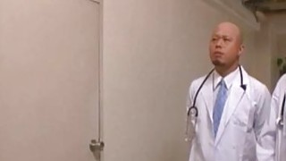 Arisa Ebihara is fucked by doctors after sucking